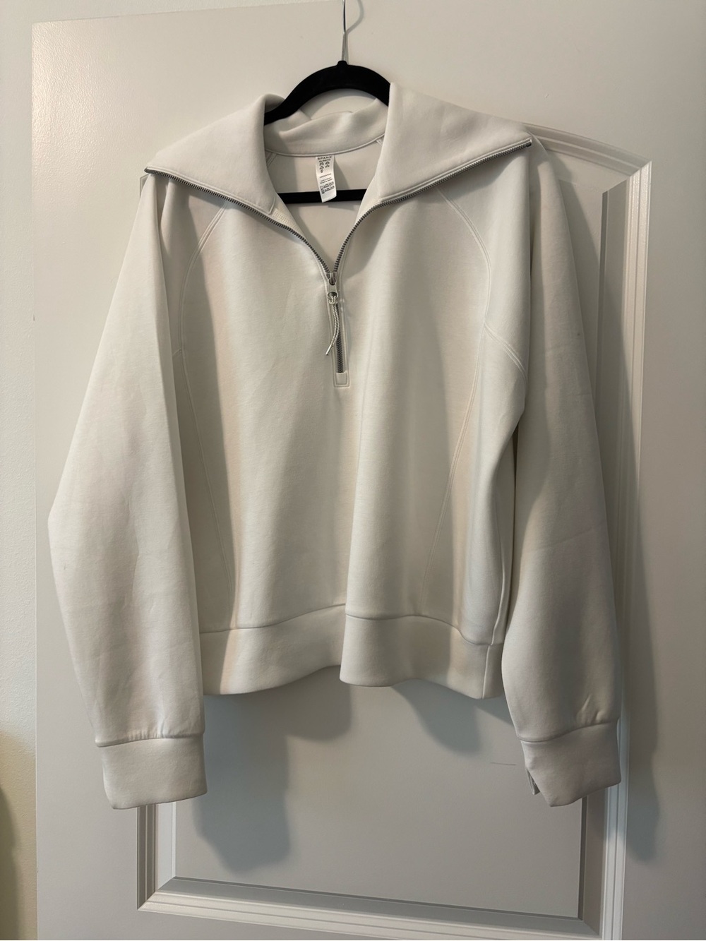 SPANX White Zip-Front Active Jacket